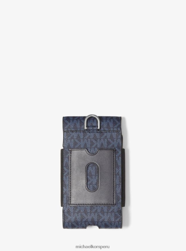 accesorios educacion fisica Michael Kors hombres cordón para teléfono inteligente con logotipo admrl/plazul 8FX48V3359