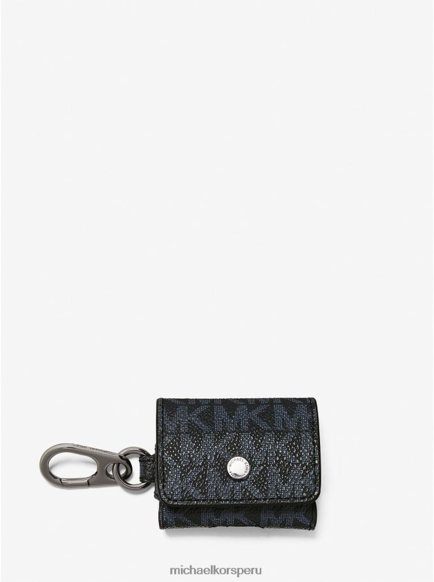 accesorios educacion fisica Michael Kors hombres estuche con clip con logo para airpods de Apple admrl/plazul 8FX48V3356