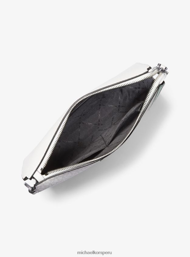 accesorios educacion fisica Michael Kors hombres pulsera de cuero sintético con rayas y logo de Cooper verde palma 8FX48V3344