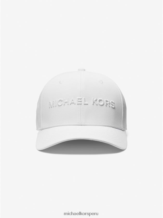 accesorios educacion fisica Michael Kors hombres gorra de béisbol bordada blanco 8FX48V3369