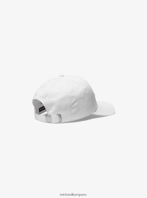 accesorios educacion fisica Michael Kors hombres gorra de béisbol bordada blanco 8FX48V3369