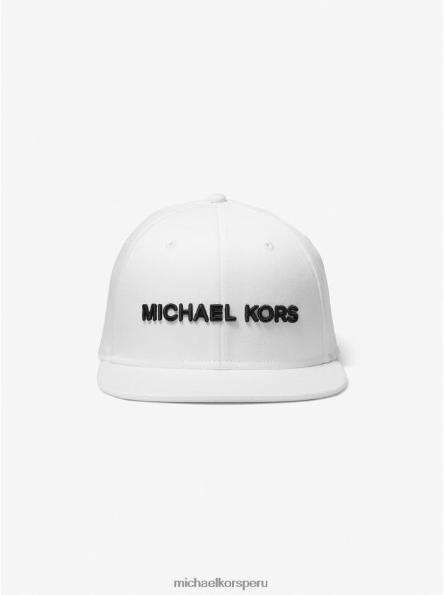 accesorios educacion fisica Michael Kors hombres gorra de béisbol bordada blanco 8FX48V3373