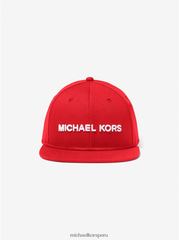 accesorios educacion fisica Michael Kors hombres gorra de béisbol bordada carmesí 8FX48V3371