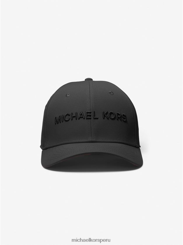 accesorios educacion fisica Michael Kors hombres gorra de béisbol bordada negro 8FX48V3370