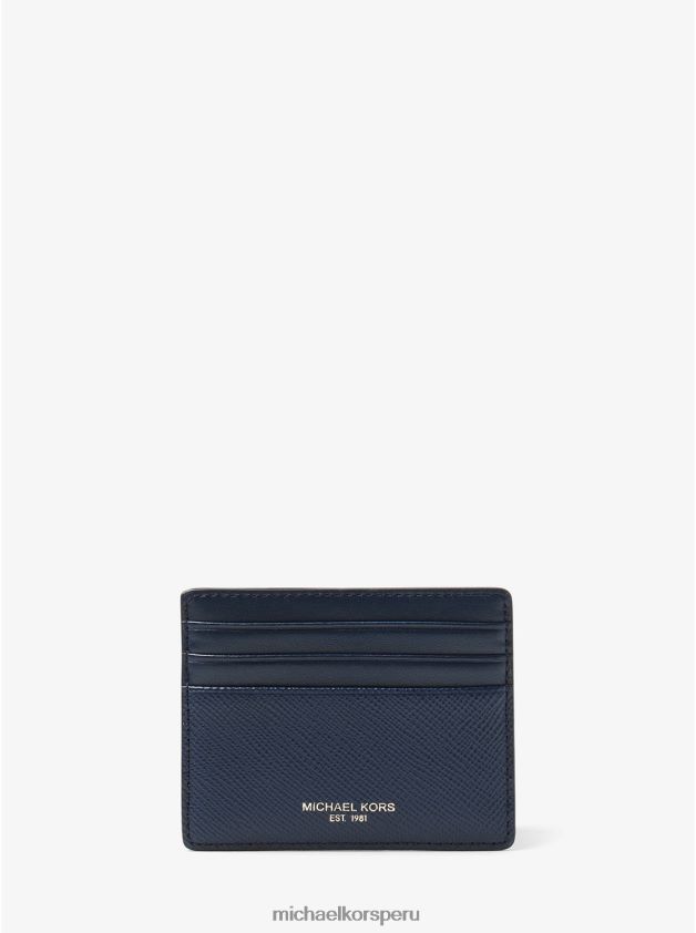 accesorios educacion fisica Michael Kors hombres tarjetero alto harrison de piel flor cruzada Armada 8FX48V3243