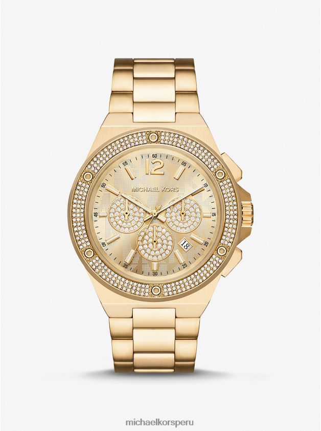 accesorios educacion fisica Michael Kors hombres reloj lennox extragrande en tono dorado oro 8FX48V3281