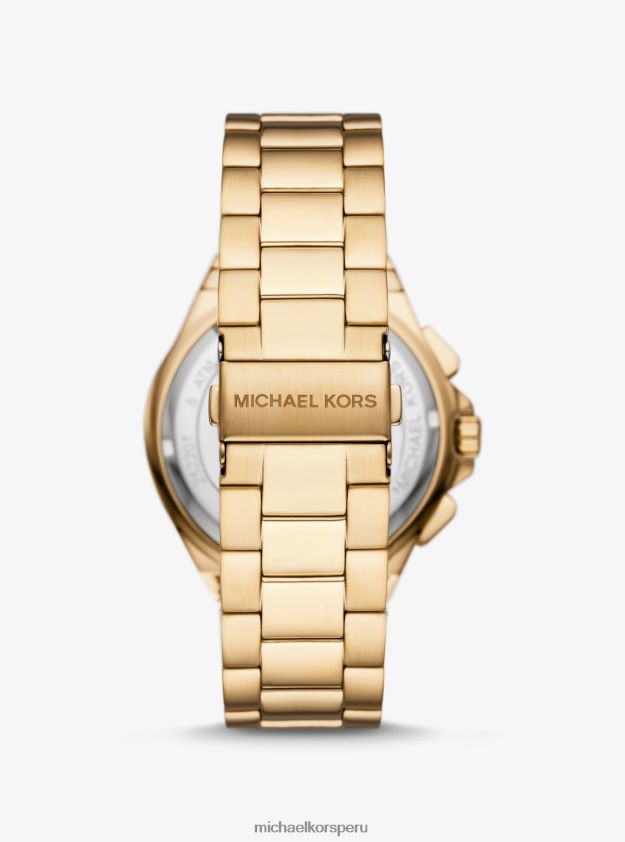accesorios educacion fisica Michael Kors hombres reloj lennox extragrande en tono dorado oro 8FX48V3281