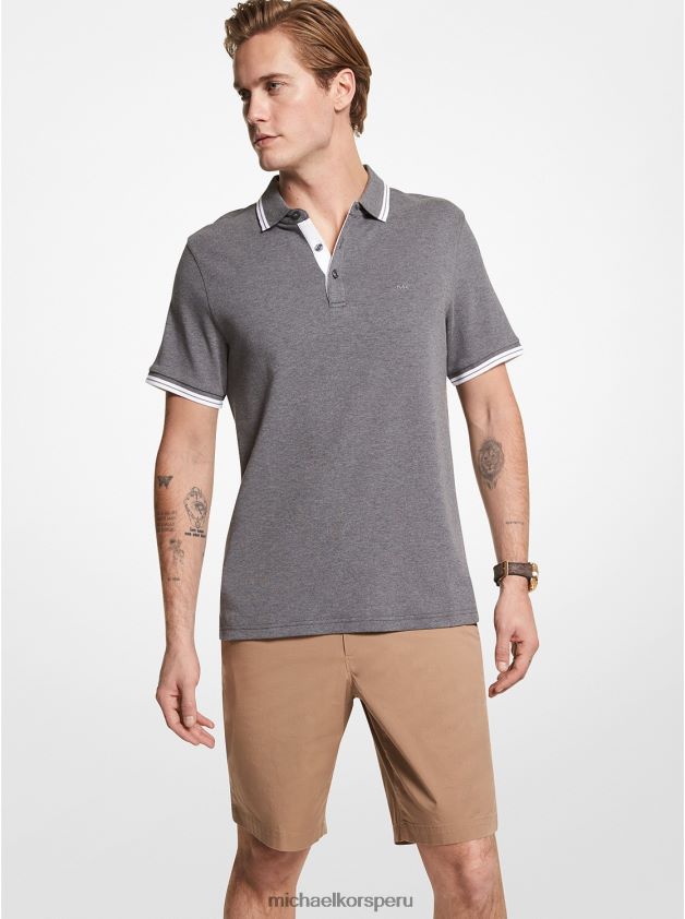 ropa educacion fisica Michael Kors hombres polo de algodón greenwich aquí armado 8FX48V2908