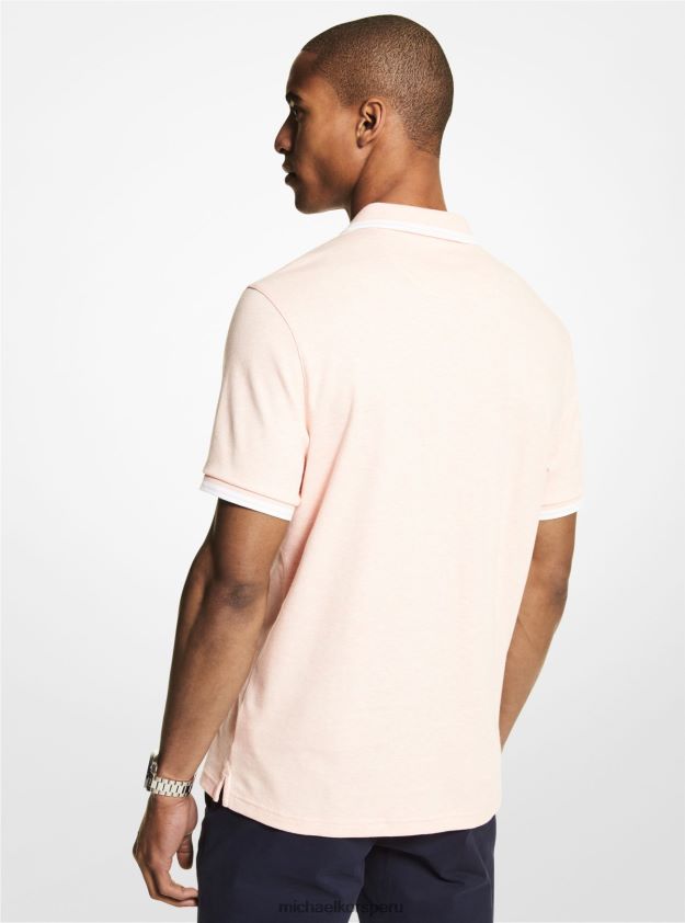 ropa educacion fisica Michael Kors hombres polo de algodón greenwich dsty crl htr 8FX48V2904