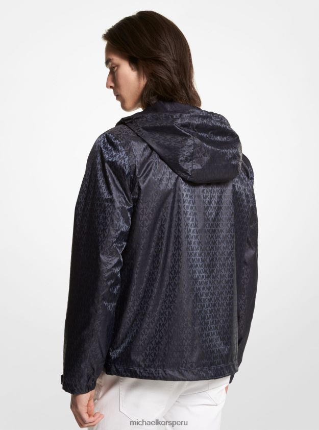 ropa educacion fisica Michael Kors hombres anorak cire con logo azul 8FX48V2831