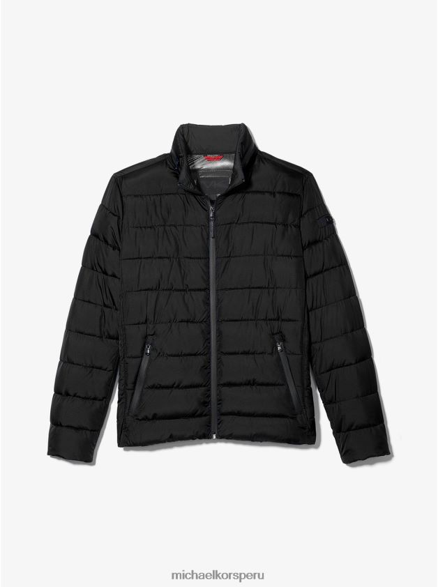 ropa educacion fisica Michael Kors hombres chaqueta acolchada acolchada negro 8FX48V2855