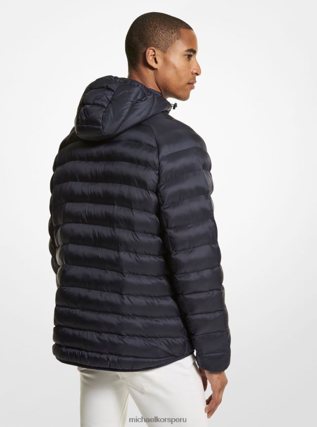 ropa educacion fisica Michael Kors hombres chaqueta acolchada de nailon Rialto enjuagar 8FX48V2810