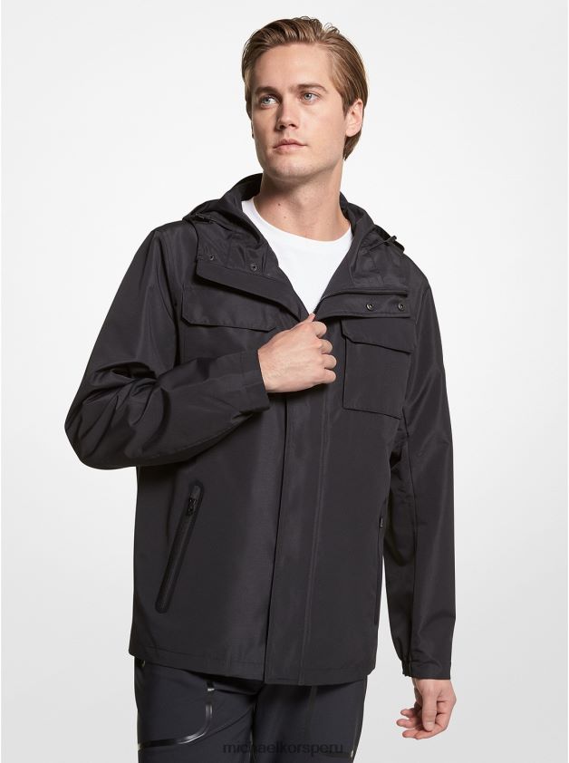 ropa educacion fisica Michael Kors hombres chaqueta tejida seattle negro 8FX48V2830