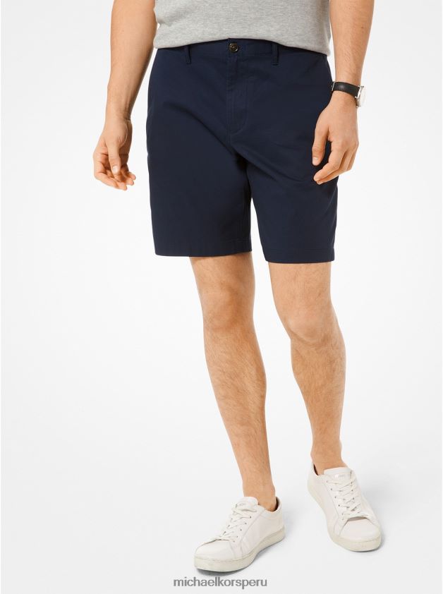 ropa educacion fisica Michael Kors hombres pantalones cortos de popelina lavada medianoche 8FX48V3147