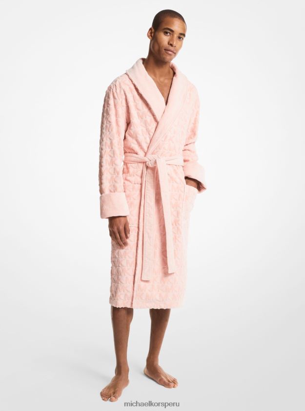 ropa educacion fisica Michael Kors hombres bata de rizo de algodón con logo ballet 8FX48V3178