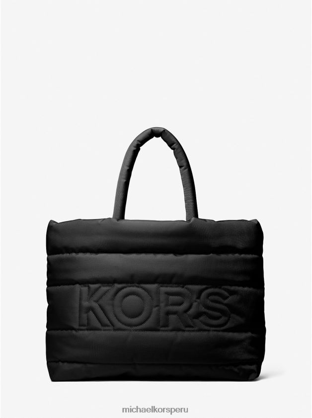 accesorios educacion fisica Michael Kors mujer bolso tote Kent acolchado de nailon reciclado negro 8FX48V3937