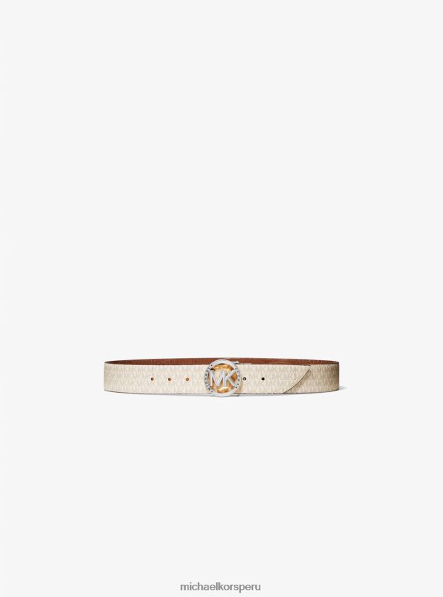 accesorios educacion fisica Michael Kors mujer logo reversible y cinturón con relieve de cocodrilo equipaje 8FX48V2704