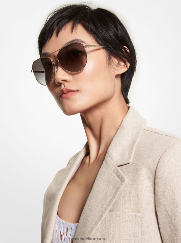 accesorios educacion fisica Michael Kors mujer gafas de sol cheyenne luz de oro 8FX48V2603