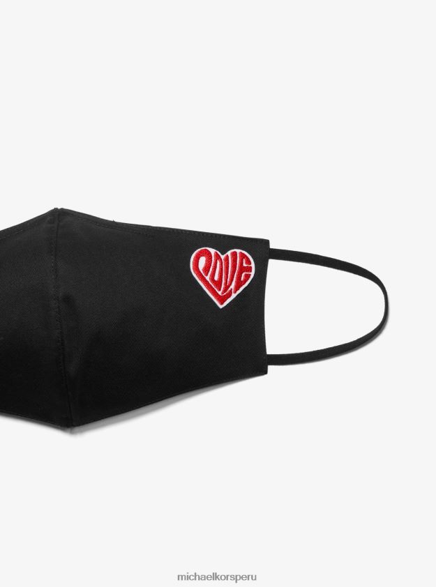 accesorios educacion fisica Michael Kors mujer ver el hambre detener el amor mascarilla facial de algodón orgánico negro 8FX48V2757