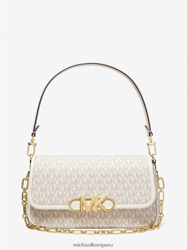 accesorios educacion fisica Michael Kors mujer bolso de hombro parker mediano con logo furgoneta/crema 8FX48V1320