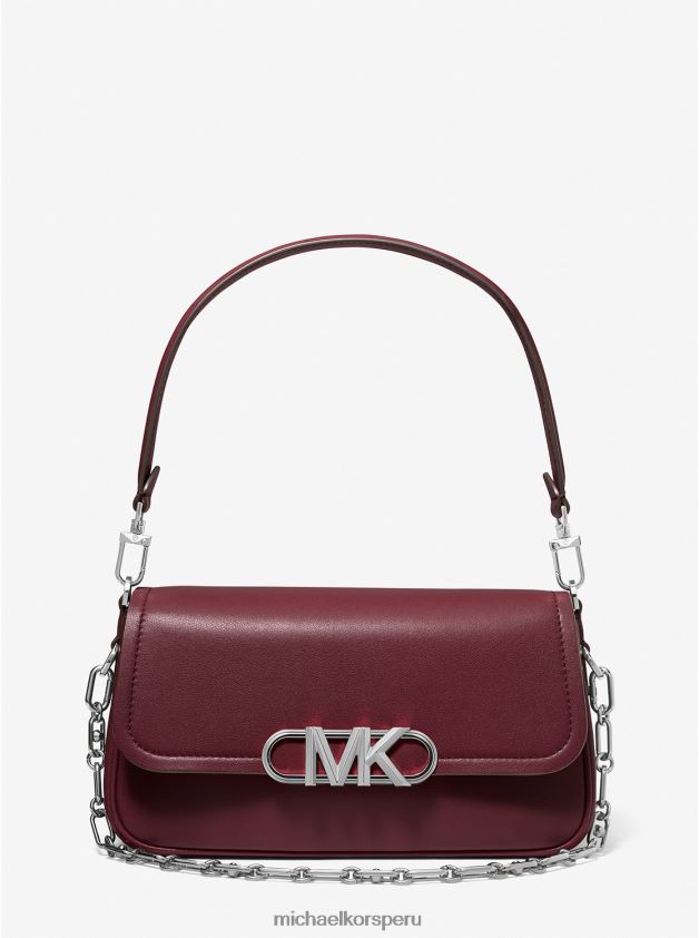 accesorios educacion fisica Michael Kors mujer bolso de hombro parker mediano de piel merlot 8FX48V1325