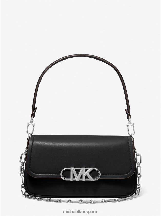 accesorios educacion fisica Michael Kors mujer bolso de hombro parker mediano de piel negro 8FX48V1328
