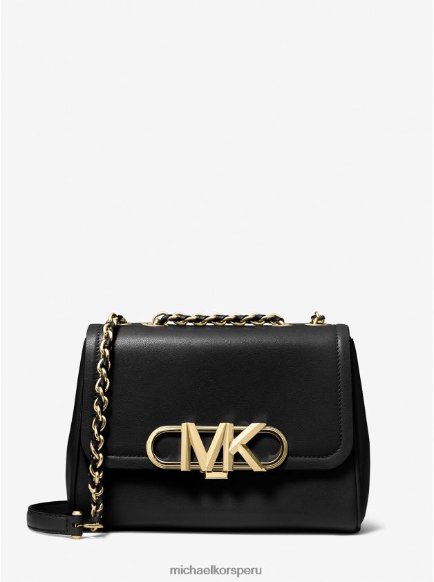 accesorios educacion fisica Michael Kors mujer bolso de hombro parker mediano de piel negro 8FX48V1341