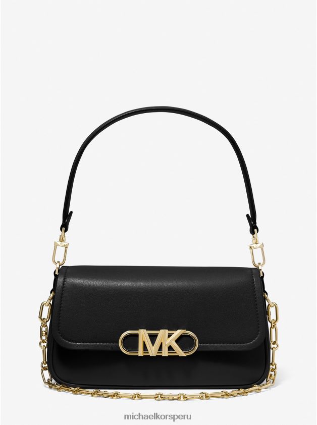 accesorios educacion fisica Michael Kors mujer bolso de hombro parker mediano de piel negro 8FX48V1377