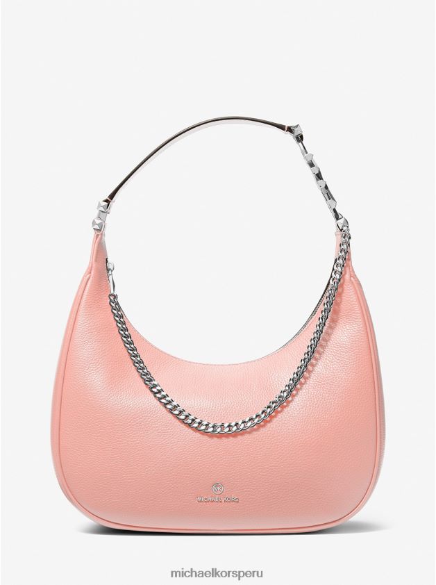 accesorios educacion fisica Michael Kors mujer bolso de hombro piper grande de piel granulada rosa 8FX48V1297