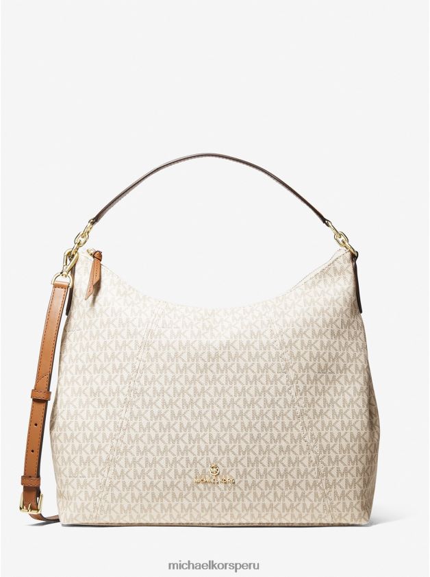accesorios educacion fisica Michael Kors mujer bolso de hombro sienna grande con logo vainilla/bellota 8FX48V1388