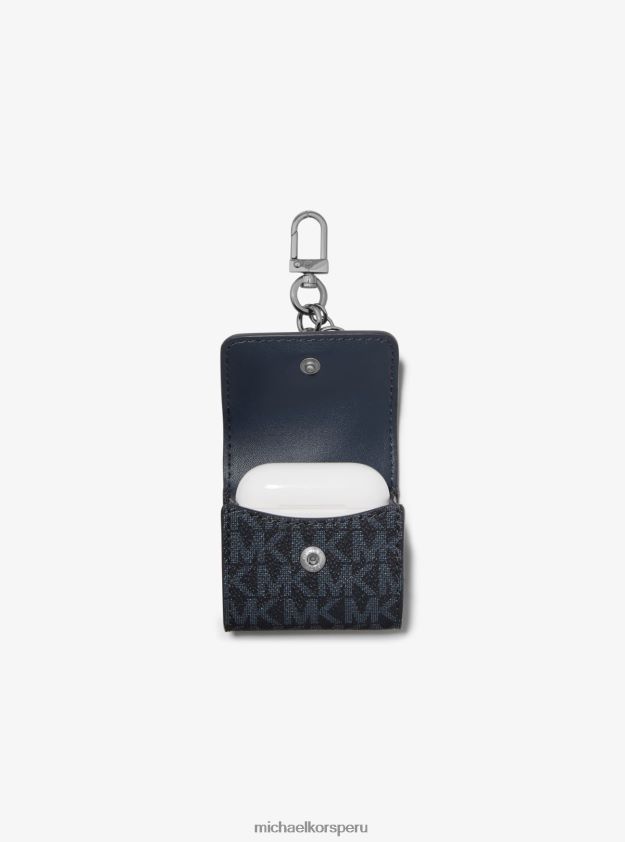 accesorios educacion fisica Michael Kors mujer estuche con clip con logo para airpods de Apple admrl/plazul 8FX48V1538