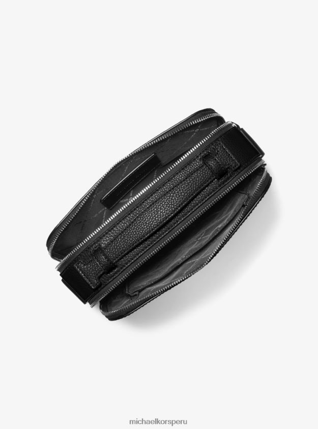 accesorios educacion fisica Michael Kors mujer bandolera Cooper de piel granulada negro 8FX48V813