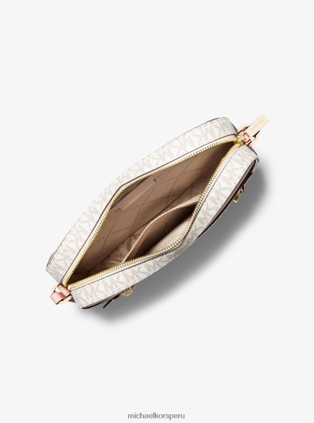 accesorios educacion fisica Michael Kors mujer bandolera Jet Set grande con logo pwd blsh mlt 8FX48V1010