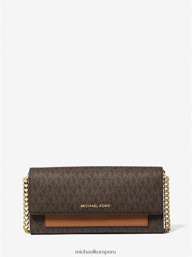 accesorios educacion fisica Michael Kors mujer bandolera convertible 2 en 1 jet set mediana con logo brn/bellota 8FX48V722
