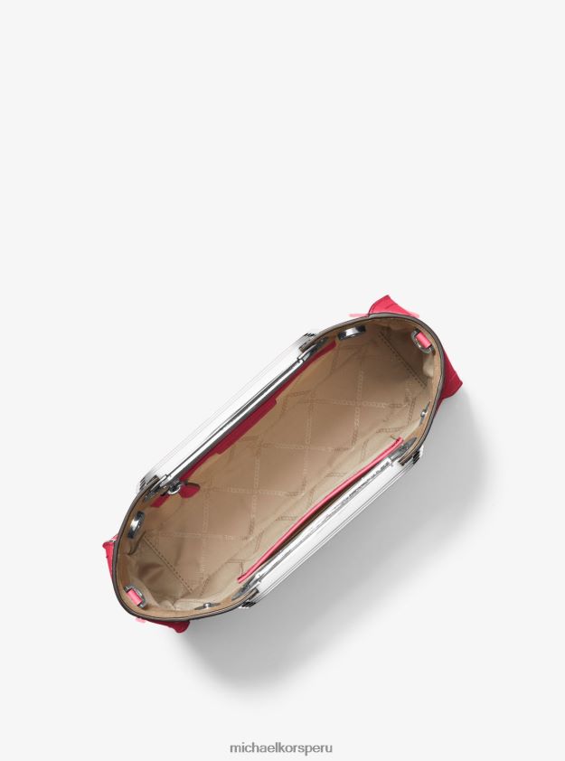 accesorios educacion fisica Michael Kors mujer bandolera convertible chelsea grande de piel saffiano geranio 8FX48V758