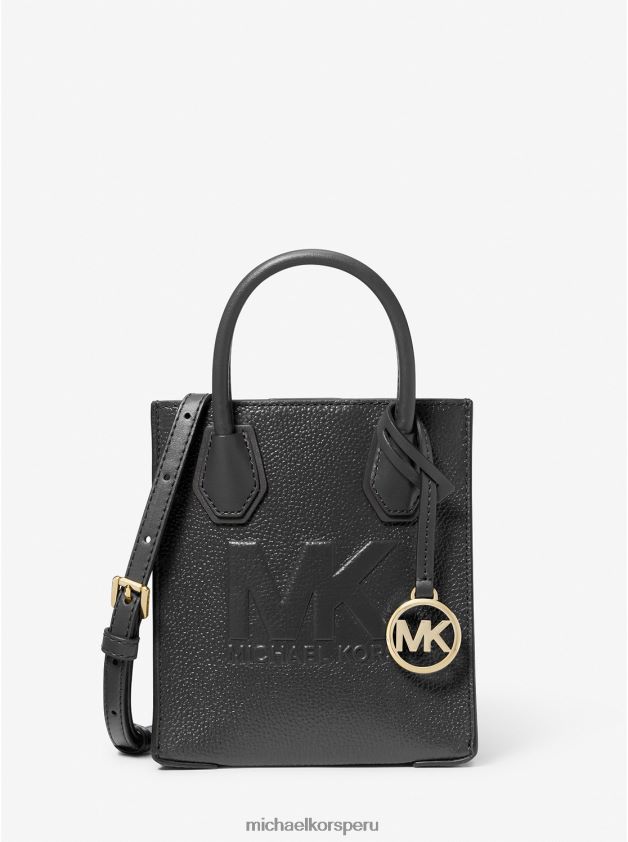 accesorios educacion fisica Michael Kors mujer bandolera mercer extrapequeña de piel granulada negro 8FX48V865