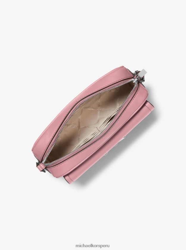 accesorios educacion fisica Michael Kors mujer bandolera parker mediana de piel rosa real 8FX48V669
