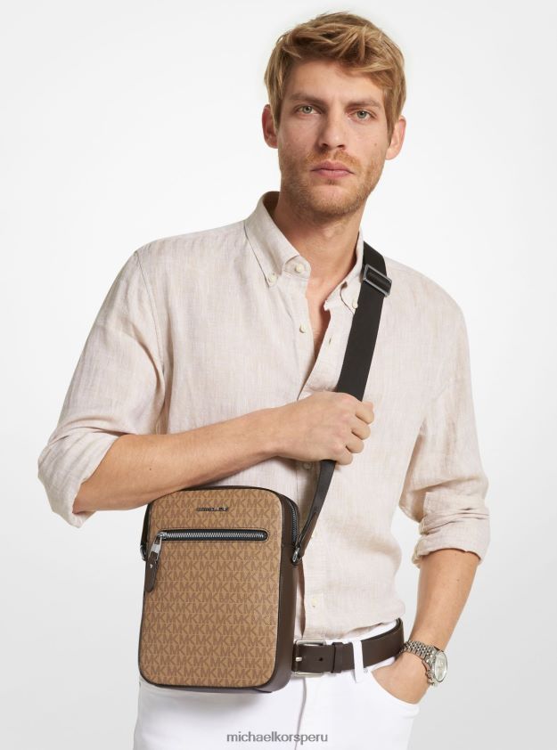 accesorios educacion fisica Michael Kors mujer bolsa de viaje henry con logo cáscara 8FX48V1031