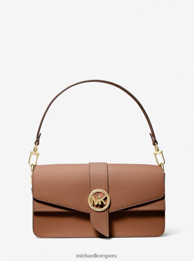 accesorios educacion fisica Michael Kors mujer bolso al hombro greenwich mediano de piel saffiano equipaje 8FX48V923