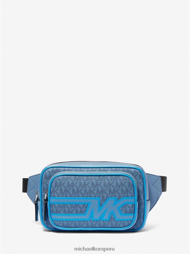 accesorios educacion fisica Michael Kors mujer bolso bandolera cooper con logo gráfico mezclilla multicolor 8FX48V820