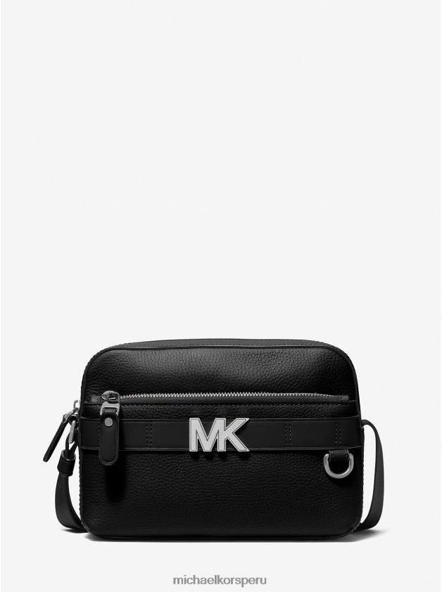 accesorios educacion fisica Michael Kors mujer bolso crossbody utilitario hudson de piel granulada negro 8FX48V795