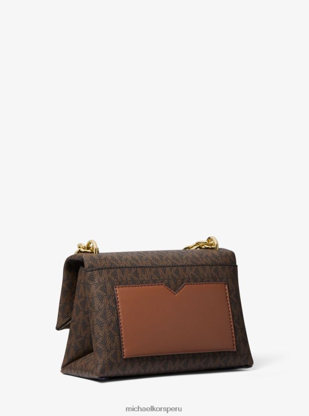 accesorios educacion fisica Michael Kors mujer bolso de hombro cece pequeño con logo marrón 8FX48V909