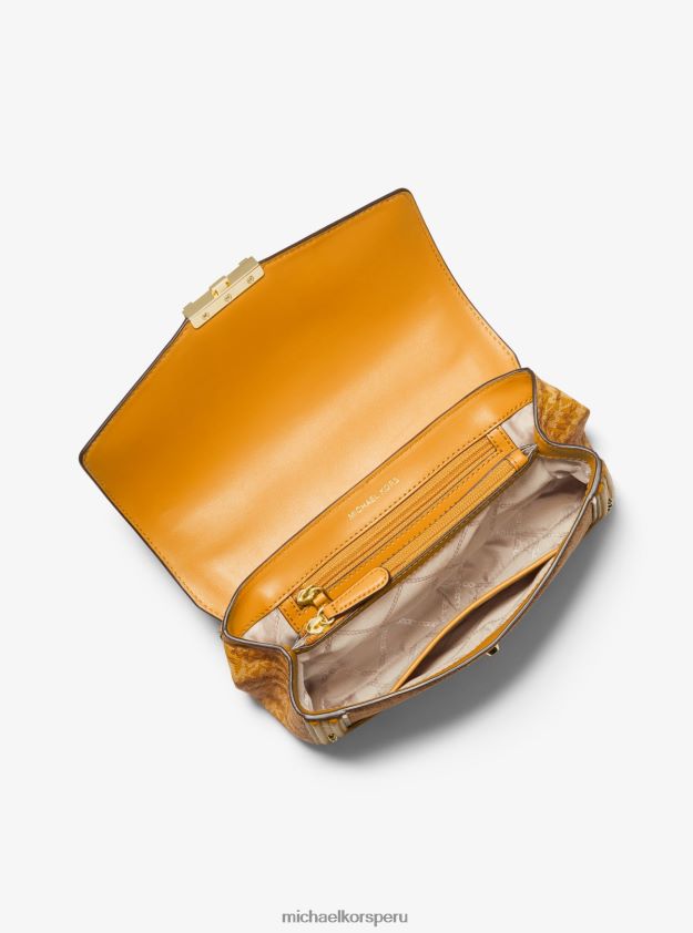 accesorios educacion fisica Michael Kors mujer bolso de hombro soho grande con estampado animal y logo maravilla 8FX48V888