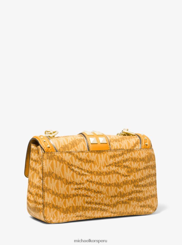 accesorios educacion fisica Michael Kors mujer bolso de hombro soho grande con estampado animal y logo maravilla 8FX48V888