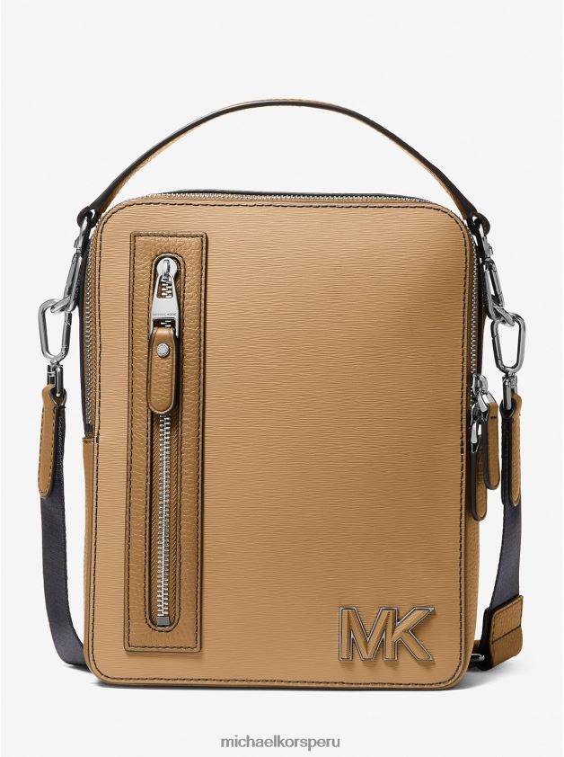 accesorios educacion fisica Michael Kors mujer bolso de vuelo hudson de cuero camello 8FX48V952