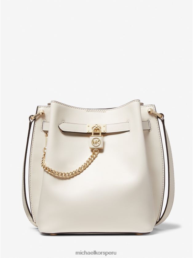 accesorios educacion fisica Michael Kors mujer bolso mensajero hamilton Legacy mediano de piel crema ligera 8FX48V684