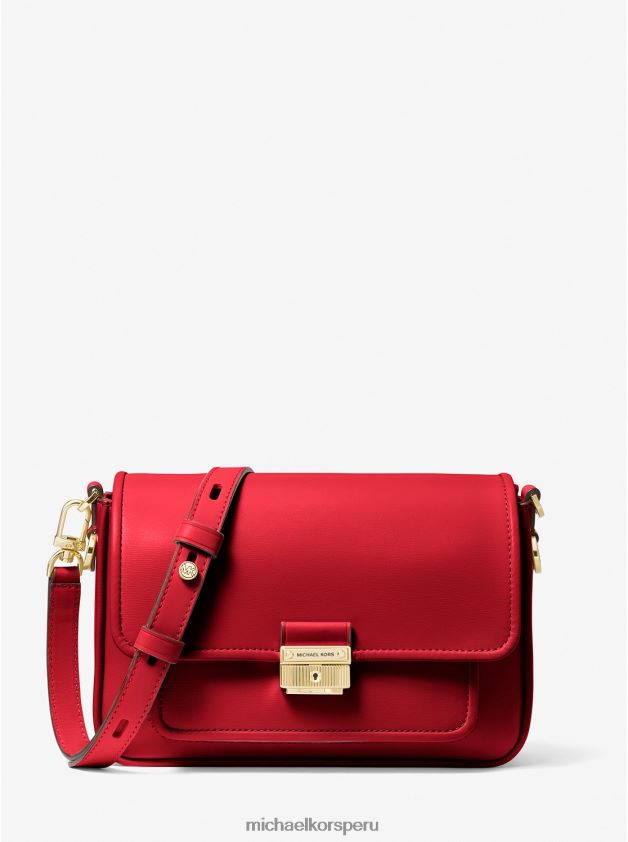 accesorios educacion fisica Michael Kors mujer bolso messenger bradshaw mediano de piel carmesí 8FX48V968