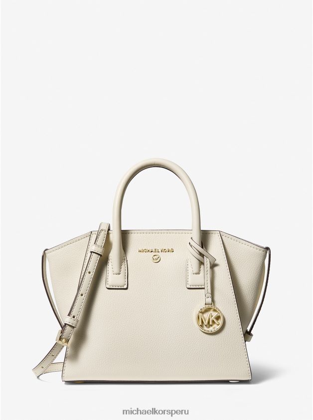 accesorios educacion fisica Michael Kors mujer bolso satchel avril pequeño de piel con cremallera superior crema ligera 8FX48V900