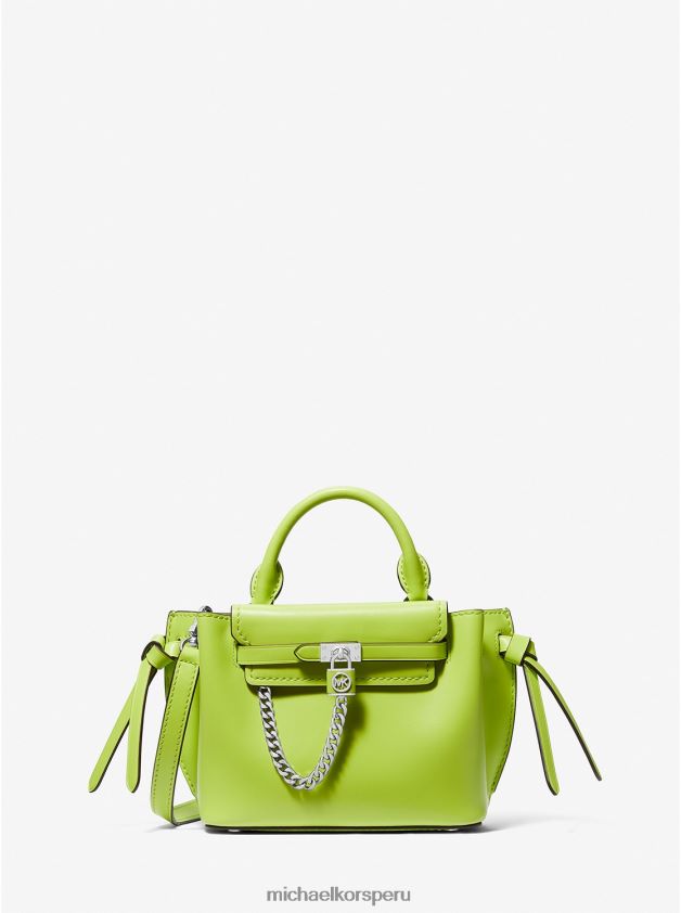 accesorios educacion fisica Michael Kors mujer bolso satchel hamilton Legacy extrapequeño de piel con cinturón limonada brt 8FX48V652