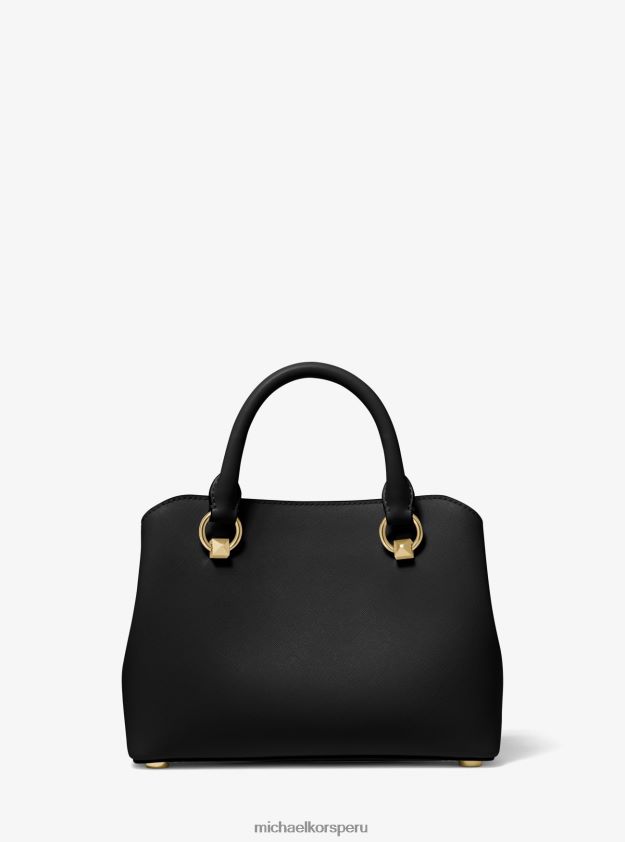 accesorios educacion fisica Michael Kors mujer bolso edith pequeño de piel saffiano negro 8FX48V1462